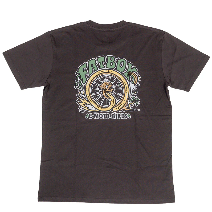 Fatboy Tee - Skull Wheel Green - Image 11