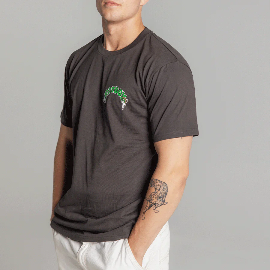 Fatboy Tee - Skull Wheel Green - Image 14