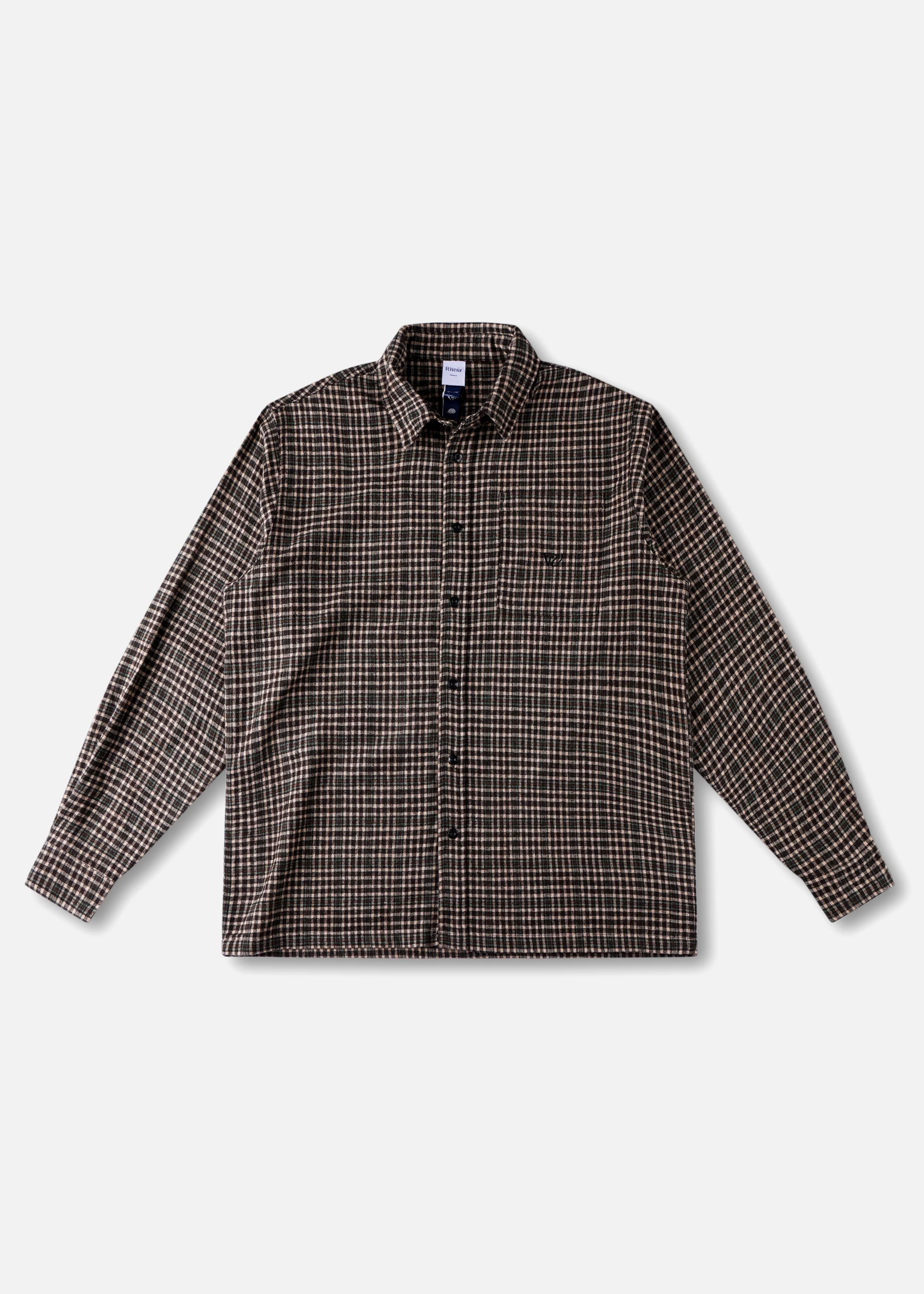 PLAID OFF TRACK SHIRT : BROWN