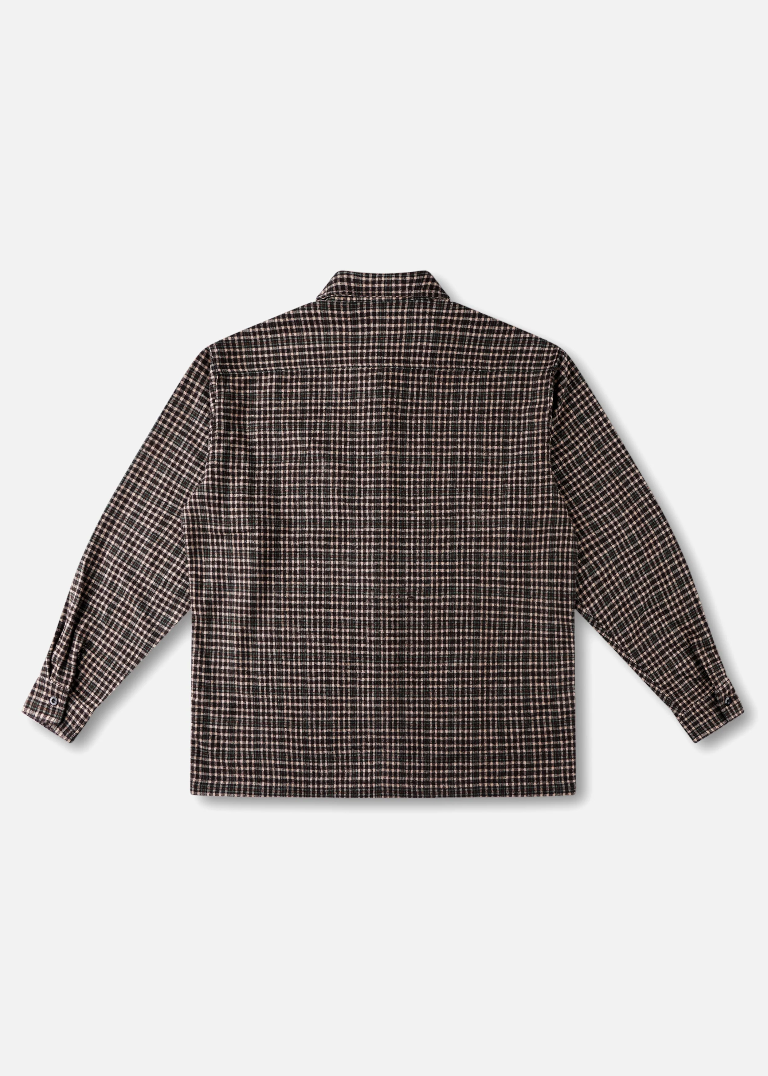 PLAID OFF TRACK SHIRT : BROWN - Image 2