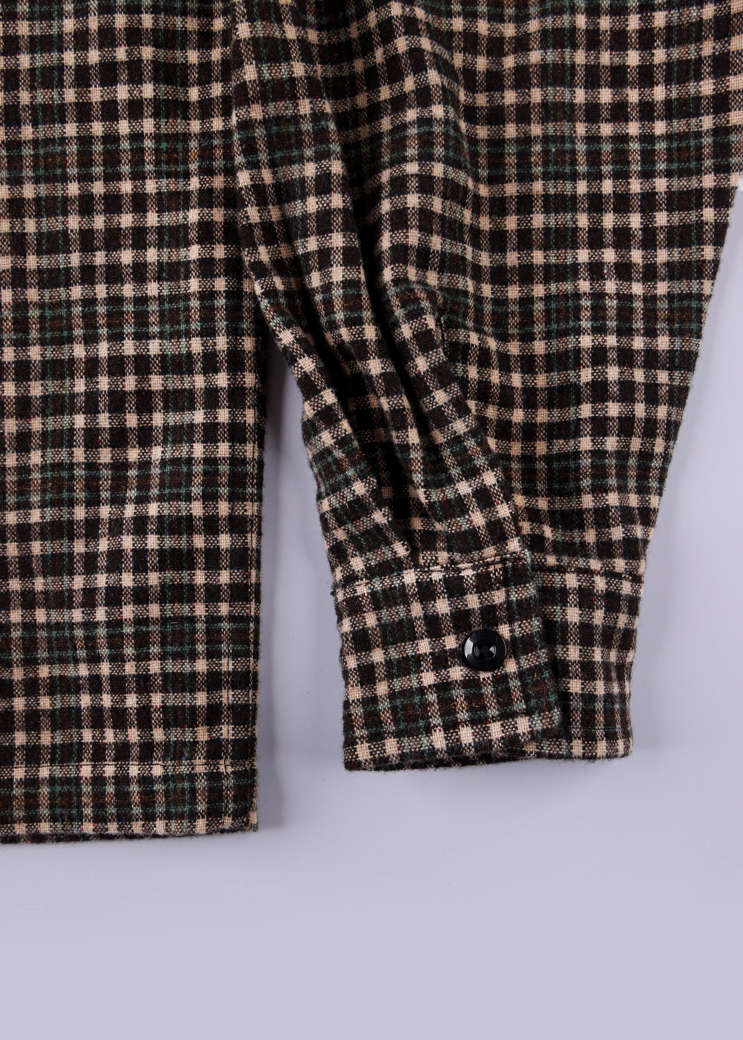 PLAID OFF TRACK SHIRT : BROWN - Image 5