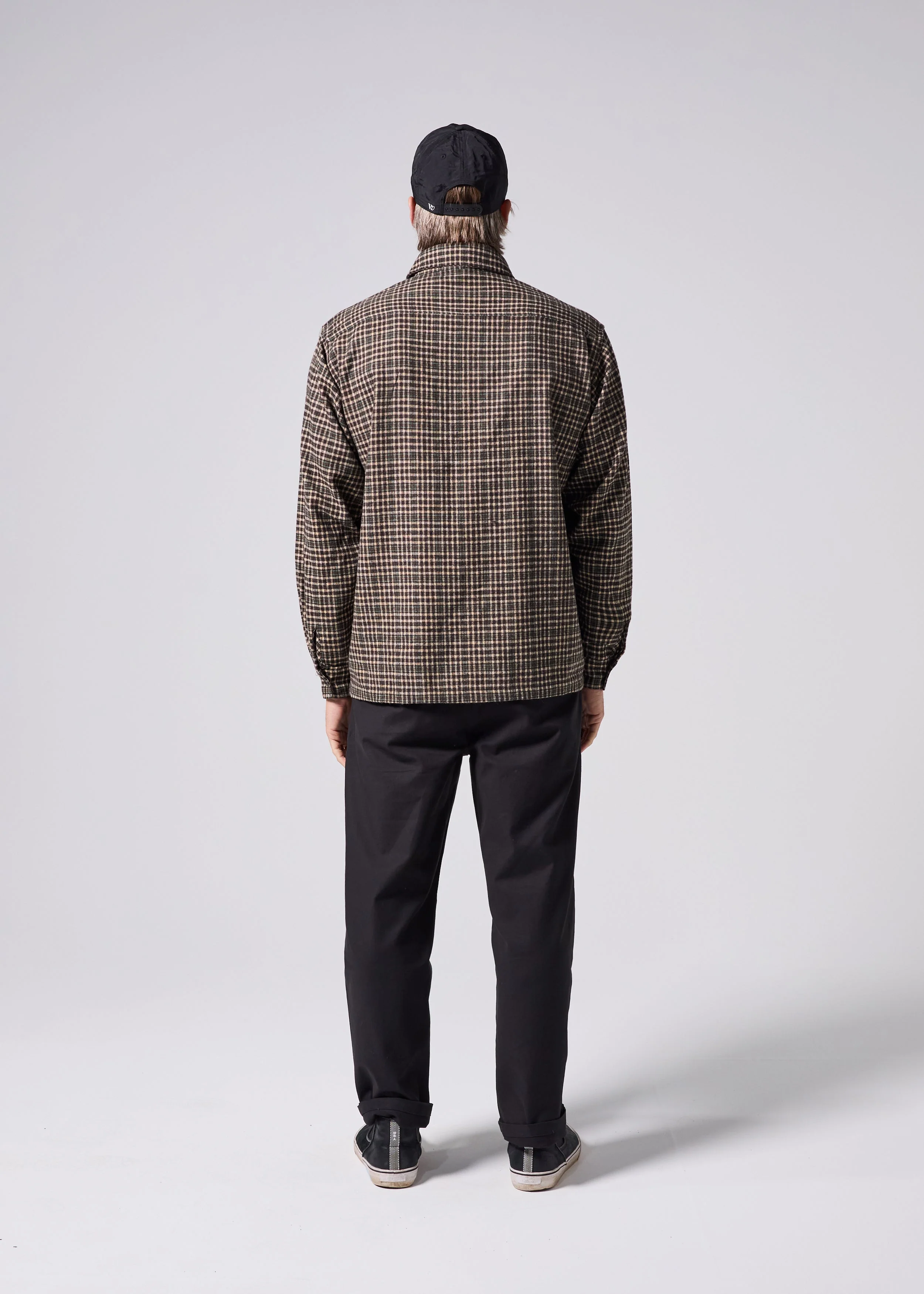 PLAID OFF TRACK SHIRT : BROWN - Image 8