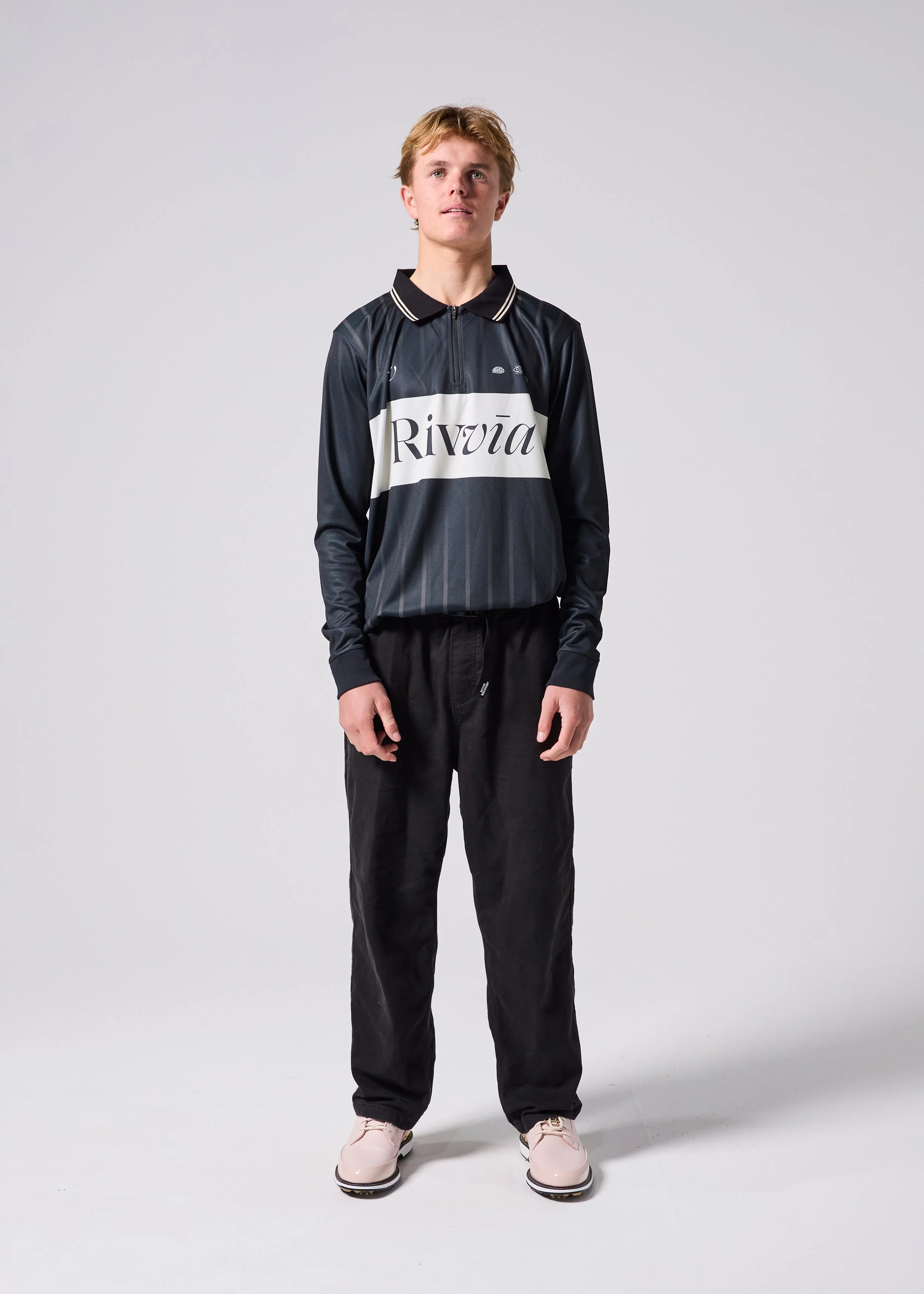 TEAM VV LS POLO : BLACK BONE - Image 7
