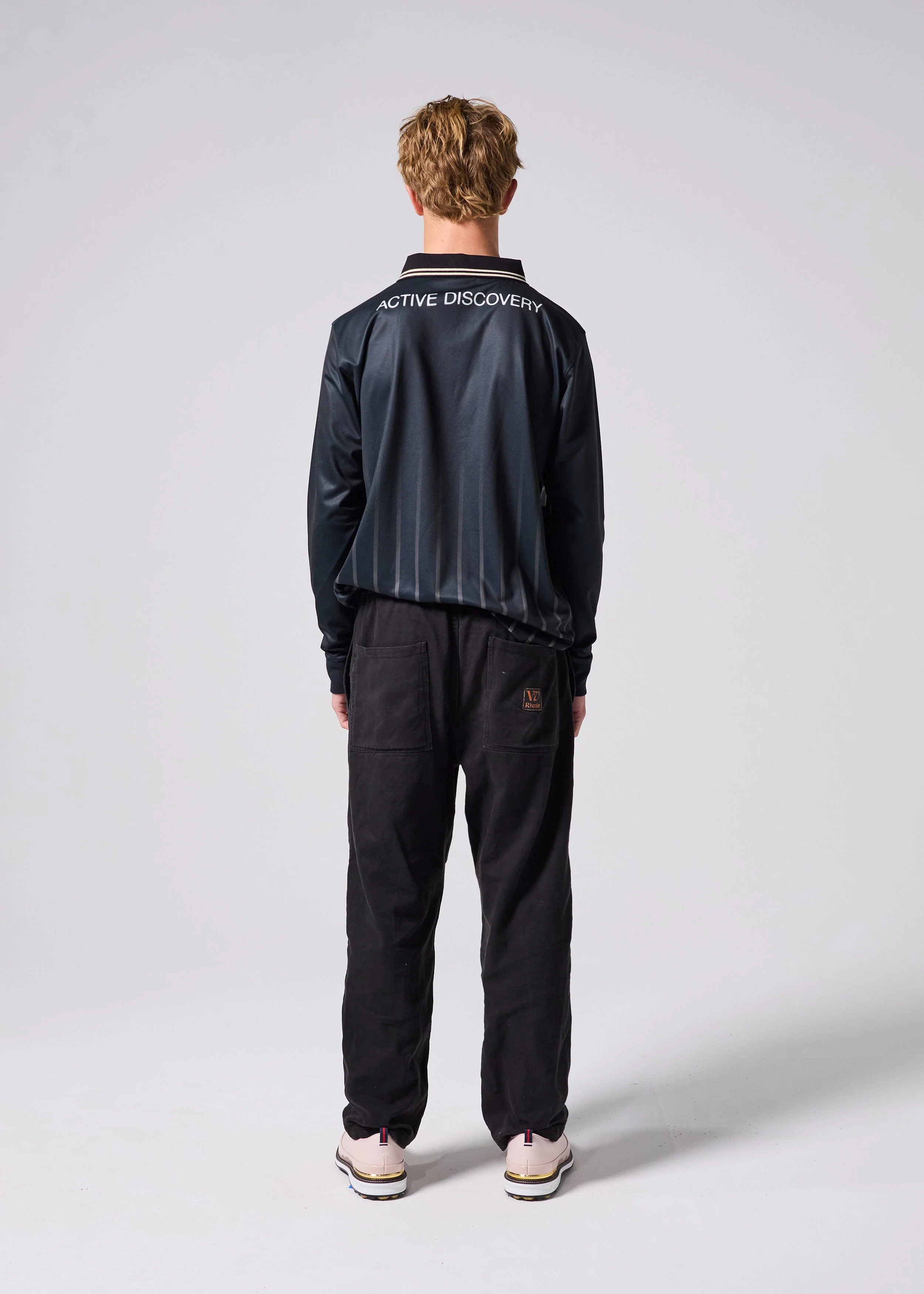 TEAM VV LS POLO : BLACK BONE - Image 8