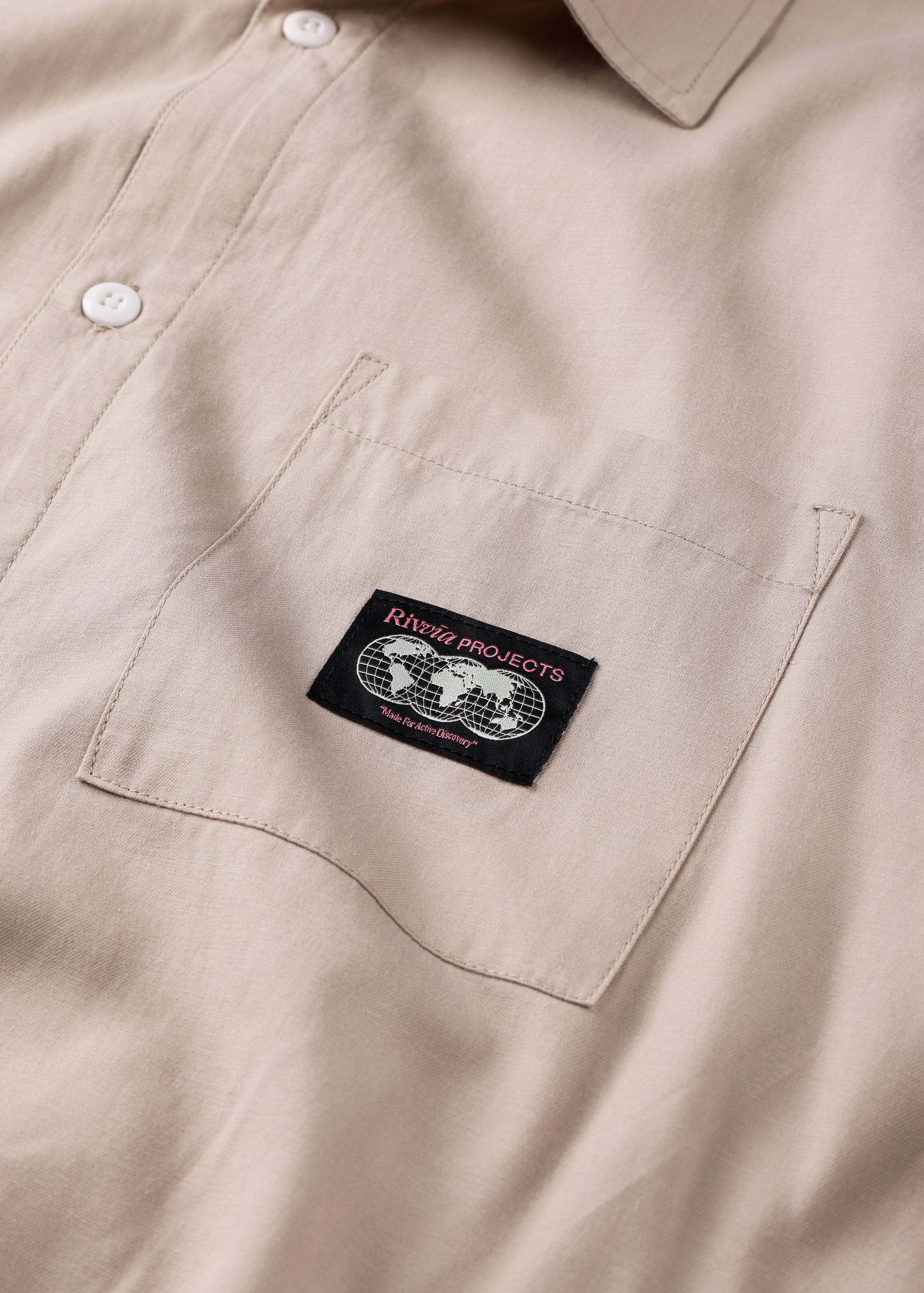 VV WORLD CONNECTION SS SHIRT : BONE - Image 3