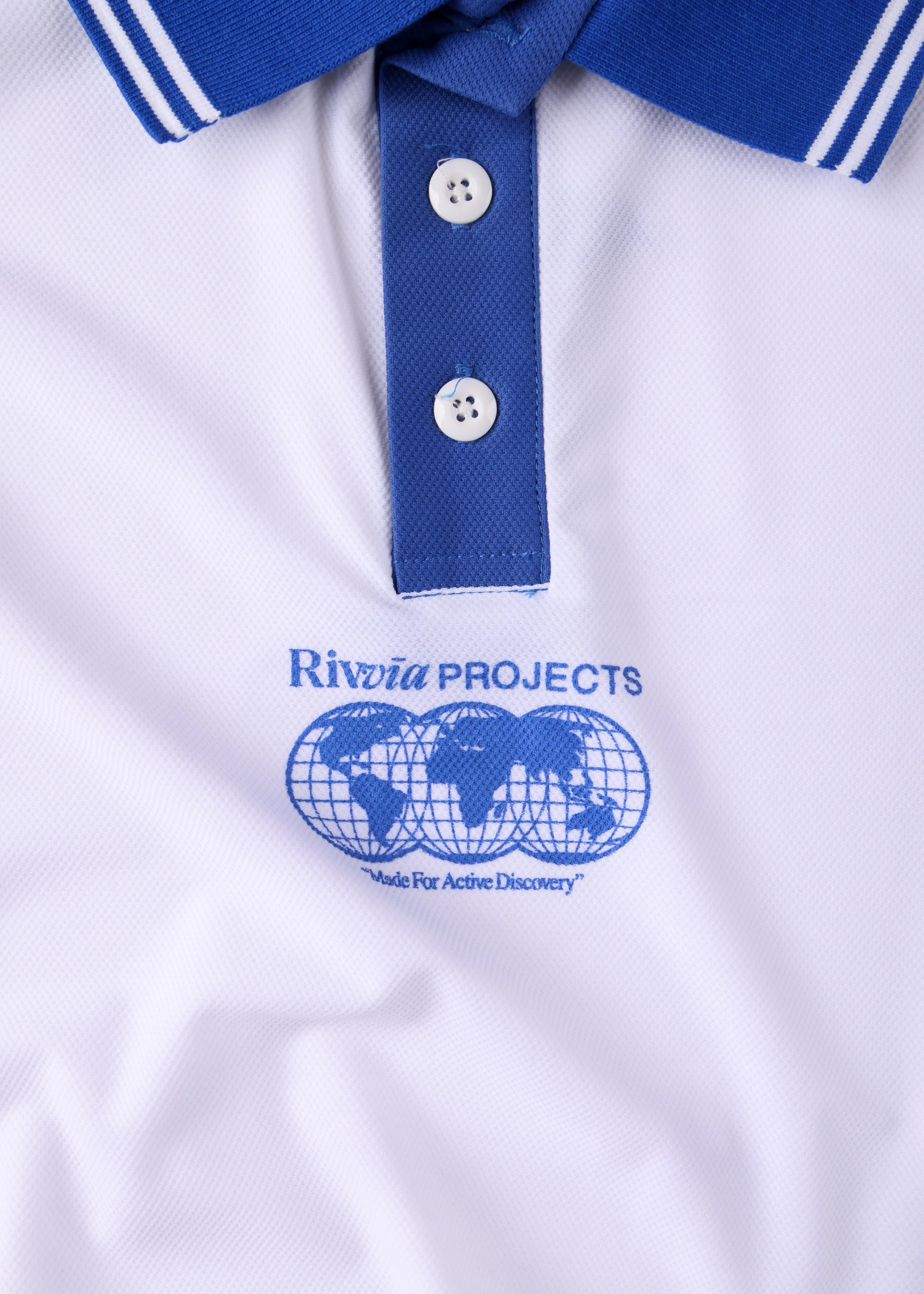 WORLD CONNECTION POLO : WHITE - Image 3